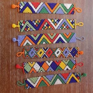Zulu Hand-beaded Bracelets - (Island_beauty1)